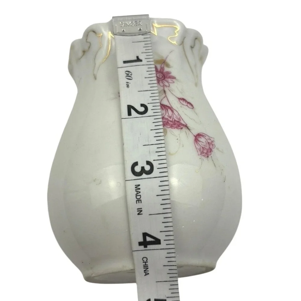 Vintage Porcelain Floral Vase  4